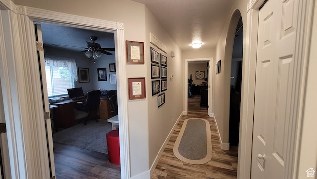 657 W 150 S, Hurricane, UT 84737 - hall with dark wood-style floors and baseboards