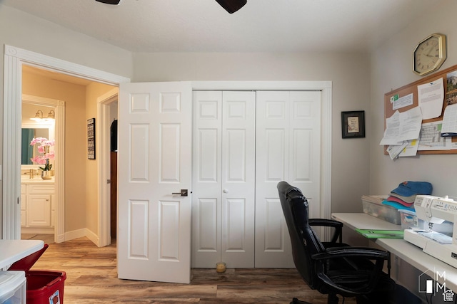 657 W 150 S, Hurricane, UT 84737 - office with a sink and wood finished floors