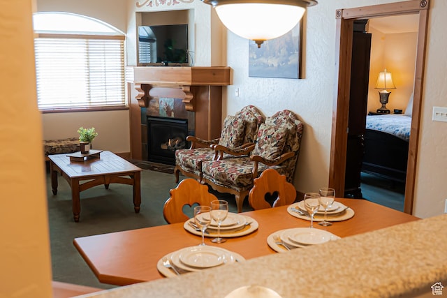840 W Bigler Ln N Unit 3013, Midway, UT 84049 - living room featuring a fireplace with flush hearth