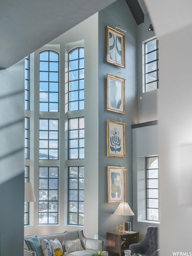 6153 E Last Monument Cir, Salt Lake City, UT 84108 - interior space featuring a towering ceiling and plenty of natural light