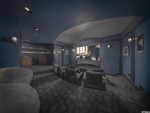 6153 E Last Monument Cir, Salt Lake City, UT 84108 - carpeted home theater room featuring indoor bar and baseboards