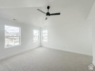 5644 W 7340 S, West Jordan, UT 84081 - carpeted spare room featuring a ceiling fan, healthy amount of natural light, and baseboards