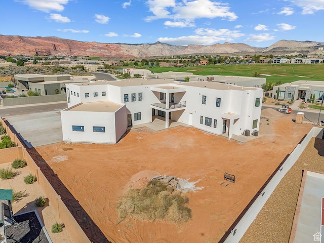 1461 W Canyon Tree Dr, St George, UT 84770 - exterior space featuring a residential view, a mountain view, and stucco siding