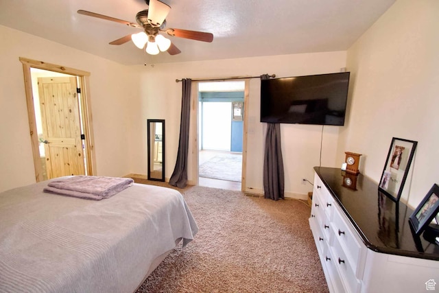 140 E 100 S, Centerfield, UT 84622 - bedroom featuring ceiling fan and light colored carpet