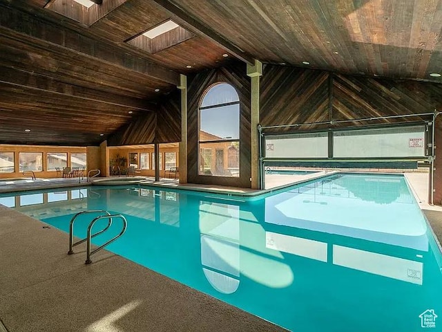 pool with a sink