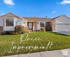 333 S Park St, Grantsville, UT 84029 - ranch-style home featuring an attached garage, driveway, and a front yard