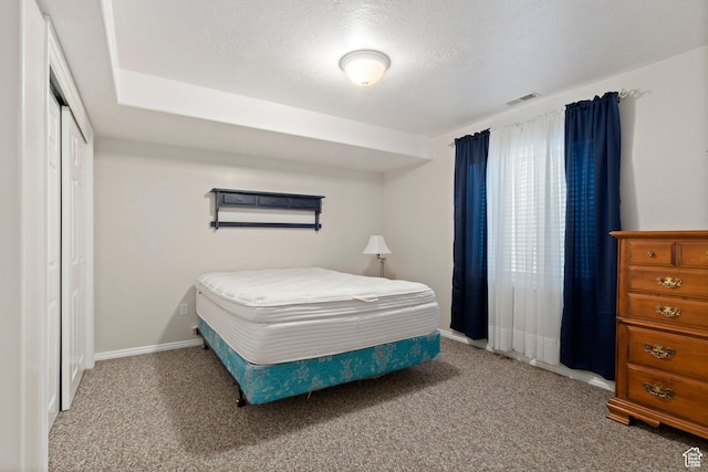 333 S Park St, Grantsville, UT 84029 - carpeted bedroom with visible vents, a textured ceiling, baseboards, and a closet