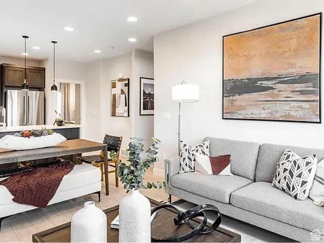 6785 Silver Creek Dr N, Park City, UT 84098 - living room featuring recessed lighting
