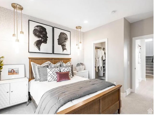 6785 Silver Creek Dr N, Park City, UT 84098 - bedroom featuring light colored carpet, a spacious closet, baseboards, and a closet