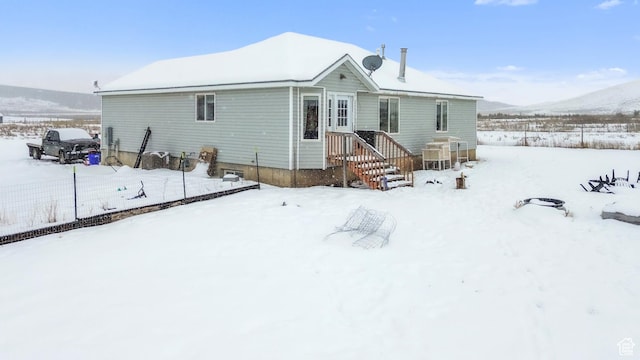 33841 N 7925 E, Fairview, UT 84629 - snow covered rear of property with a mountain view
