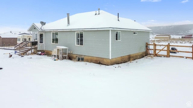 33841 N 7925 E, Fairview, UT 84629 - snow covered back of property featuring fence