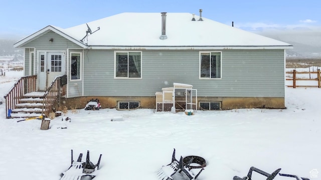 33841 N 7925 E, Fairview, UT 84629 - view of snow covered back of property