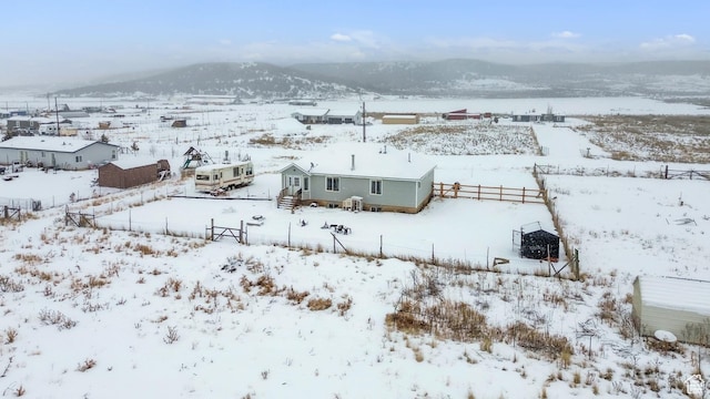 33841 N 7925 E, Fairview, UT 84629 - snowy aerial view featuring a mountain view
