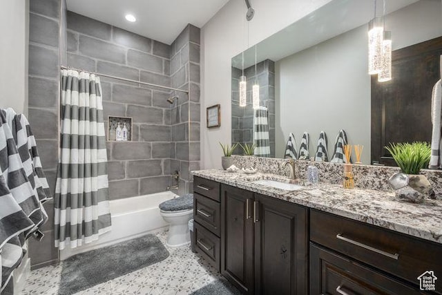 3052 N Snow Canyon Pkwy Unit 201, St George, UT 84770 - bathroom with toilet, shower / tub combo, and vanity