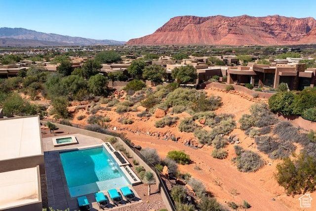 3052 N Snow Canyon Pkwy Unit 201, St George, UT 84770 - birds eye view of property featuring a mountain view