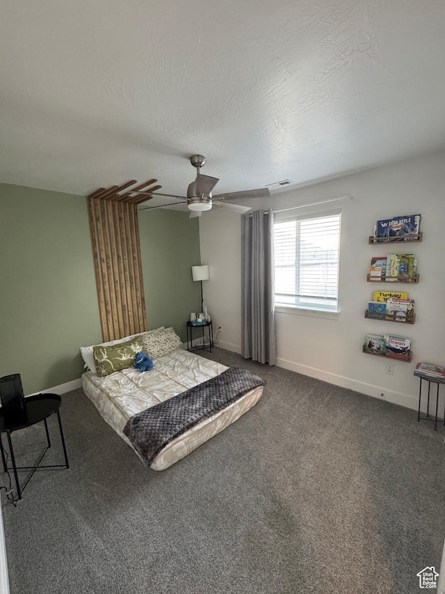 4834 E Hidden Steppe Bnd, Eagle Mountain, UT 84005 - bedroom with visible vents, baseboards, and carpet