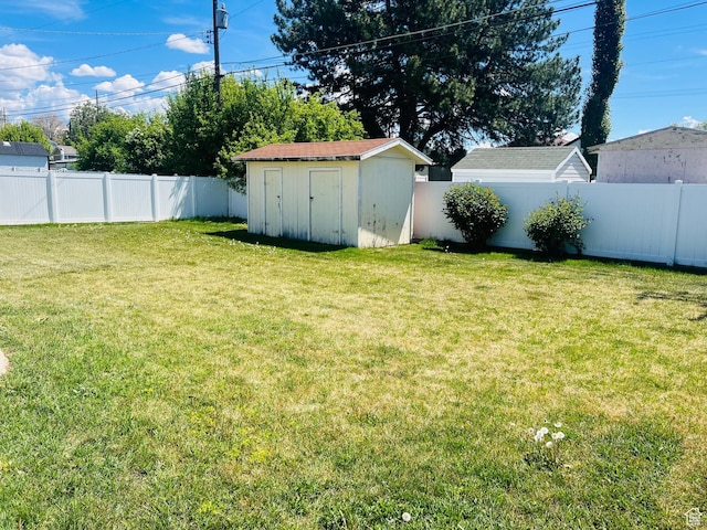 2299 W 5950 S, Roy, UT 84067 - view of yard with a shed and an outdoor structure