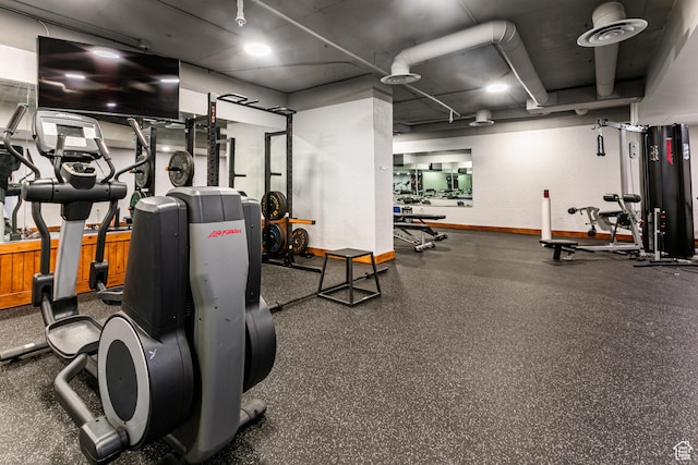 2653 W Canyons Resort Dr Unit 226, Park City, UT 84098 - exercise room with visible vents and baseboards