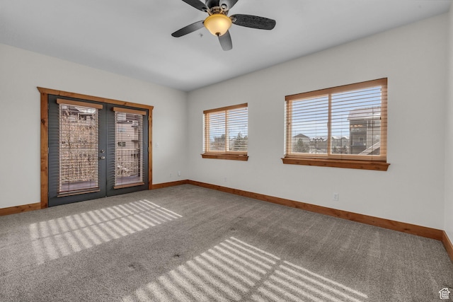 4988 S Timber Way E Unit 310, Salt Lake City, UT 84117 - unfurnished room with french doors, carpet flooring, and baseboards
