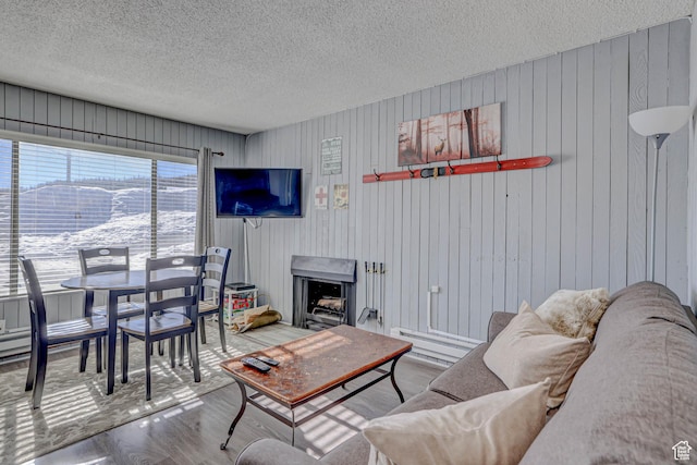 356 S S Hwy Unit A-1, Brian Head, UT 84719 - living area with a textured ceiling and wood finished floors