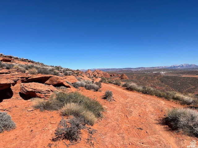 view of landscape with a mountain view