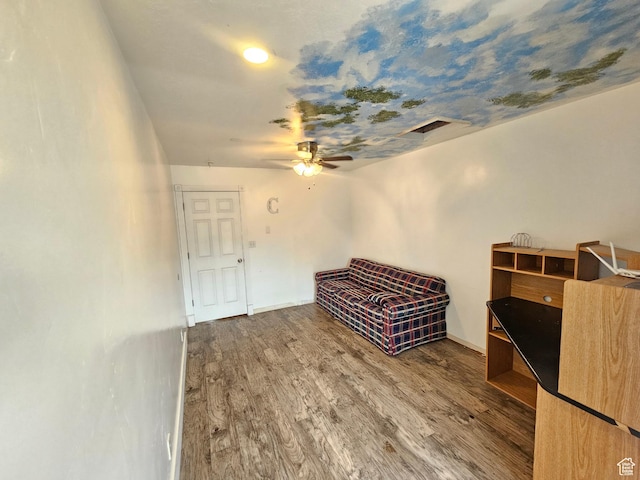 245 W 300 N, Fillmore, UT 84631 - interior space with ceiling fan, wood finished floors, and baseboards