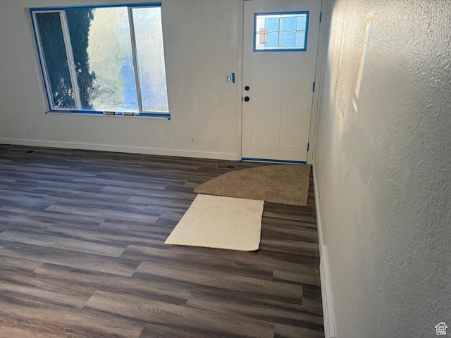 4129 S 3600 W, West Valley City, UT 84119 - foyer entrance featuring dark wood finished floors and baseboards