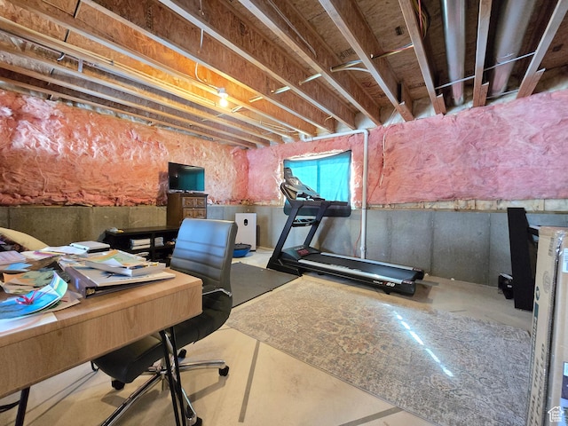 935 W 2100 N, Pleasant View, UT 84404 - office area featuring concrete flooring