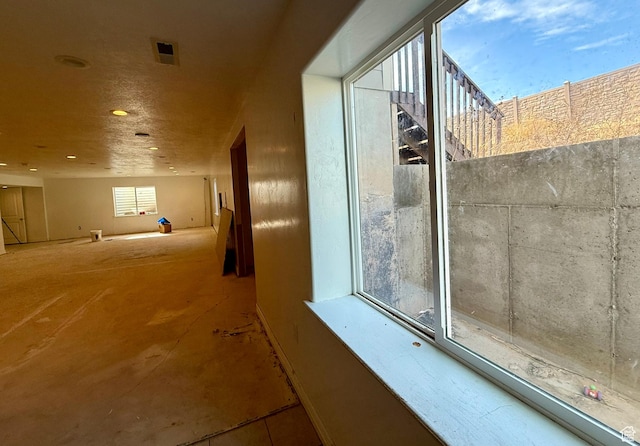 corridor featuring visible vents