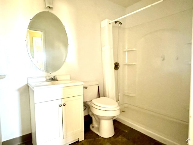7998 E 5250 S, Randlett, UT 84063 - bathroom featuring a shower stall, toilet, and vanity