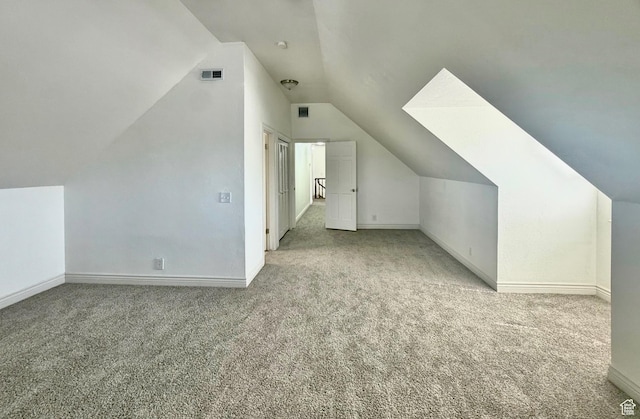 10008 S 2200 W, South Jordan, UT 84095 - additional living space featuring carpet and lofted ceiling
