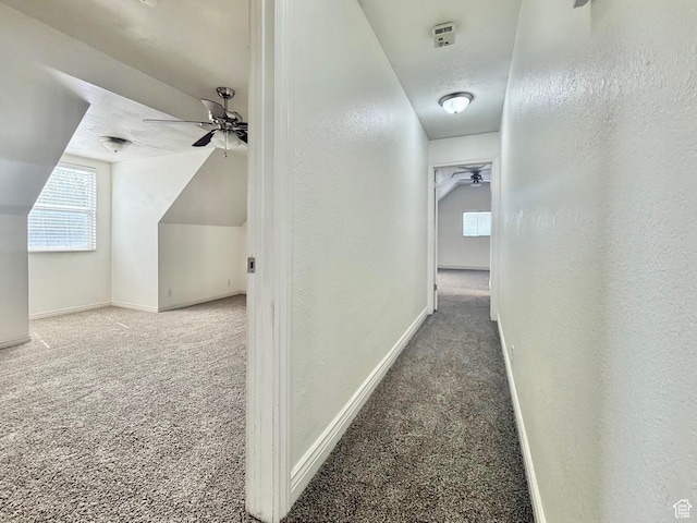 10008 S 2200 W, South Jordan, UT 84095 - hall featuring carpet flooring, plenty of natural light, and a textured wall
