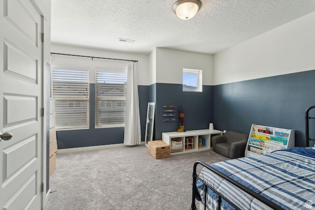 4473 E Hurstbourne Dr, Eagle Mountain, UT 84005 - carpeted bedroom featuring a textured ceiling and visible vents