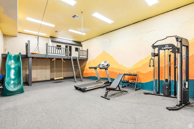 802 Leda Ln, Santa Clara, UT 84765 - workout area featuring visible vents