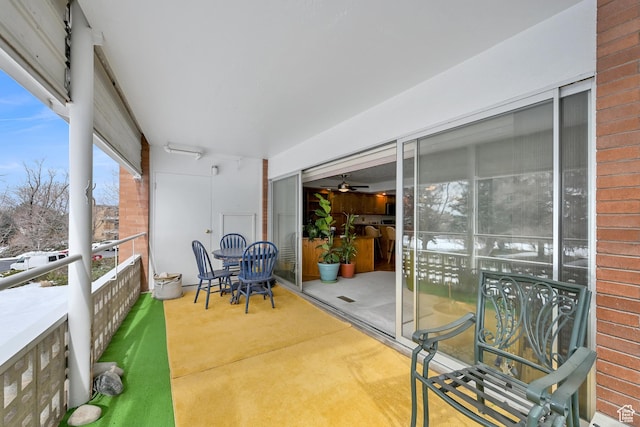 view of balcony