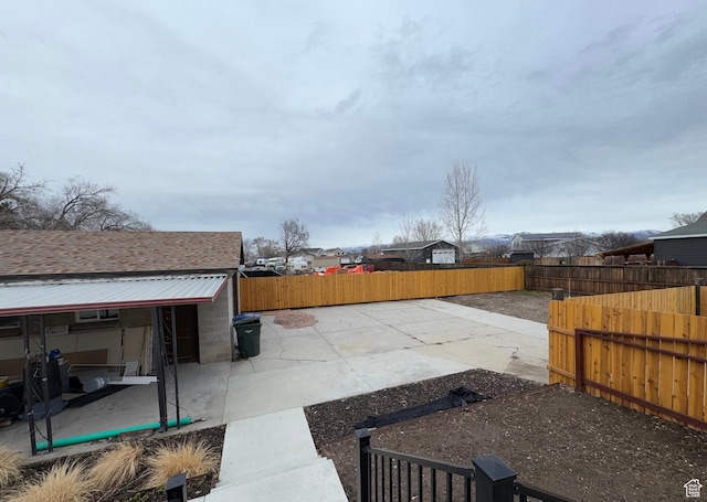view of patio / terrace featuring a fenced backyard