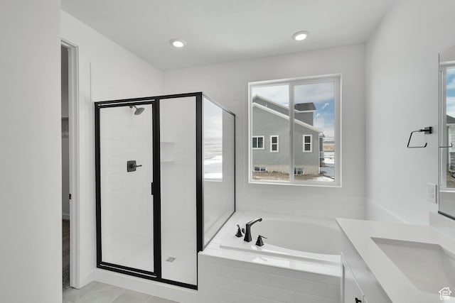 376 W Emma St Unit 623, Grantsville, UT 84029 - full bath with a stall shower, a bath, and vanity