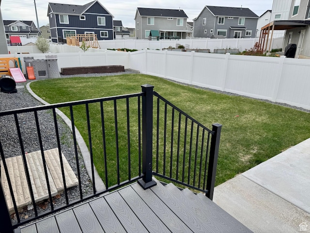 1033 E Bigelow Ave, Layton, UT 84040 - view of yard with a fenced backyard and a residential view