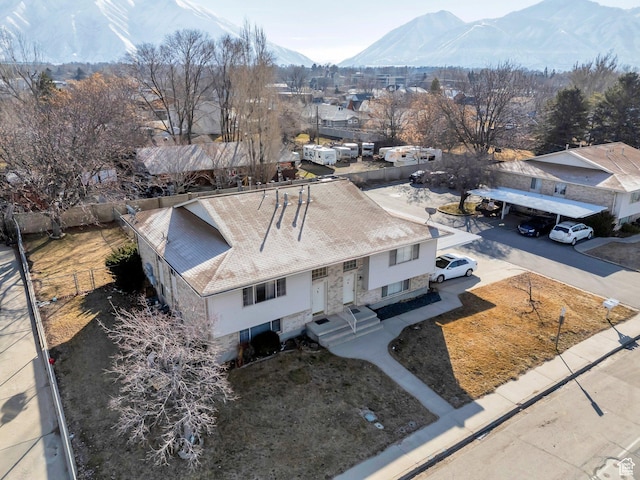 134 N 300 W, Spanish Fork, UT 84660 - drone / aerial view featuring a mountain view
