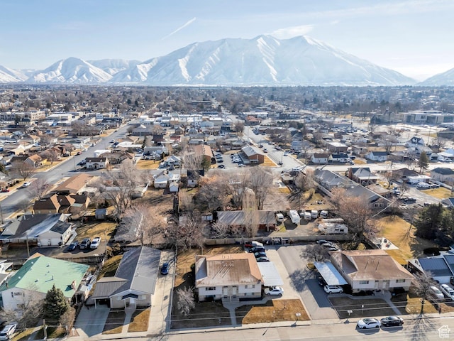 134 N 300 W, Spanish Fork, UT 84660 - bird's eye view featuring a residential view and a mountain view