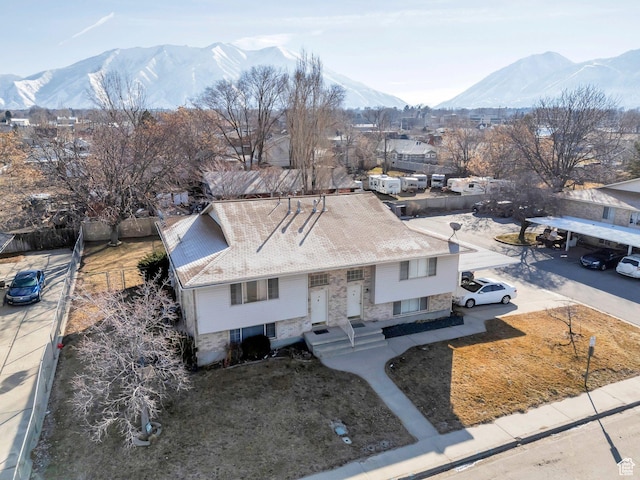 134 N 300 W, Spanish Fork, UT 84660 - birds eye view of property with a mountain view