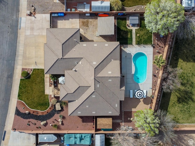 1908 S Yuma Dr, Washington, UT 84780 - drone / aerial view of a pool area