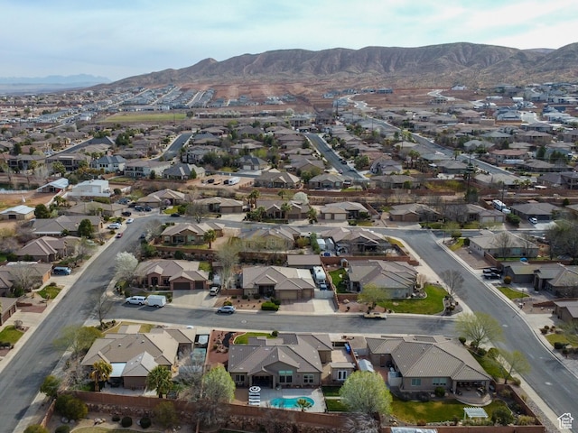 1908 S Yuma Dr, Washington, UT 84780 - aerial view of property's location with nearby suburban area and a mountainous background