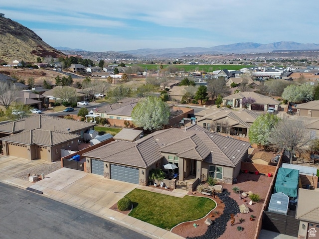 1908 S Yuma Dr, Washington, UT 84780 - aerial perspective of suburban area featuring a mountain backdrop