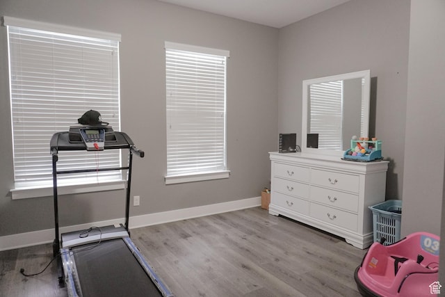 1055 S 500 E Unit D204, Heber City, UT 84032 - workout room with light wood-style flooring and baseboards