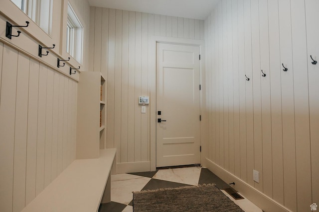 1685 W Midway Ln, Heber City, UT 84032 - mudroom featuring wood walls and visible vents