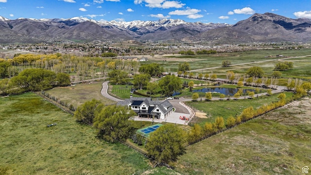 1685 W Midway Ln, Heber City, UT 84032 - birds eye view of property with a water and mountain view