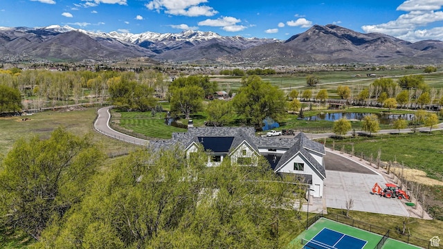 1685 W Midway Ln, Heber City, UT 84032 - aerial view with a water and mountain view