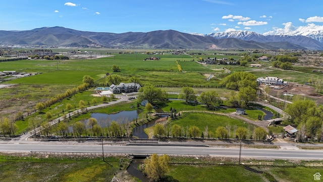 1685 W Midway Ln, Heber City, UT 84032 - aerial view with a water and mountain view and a rural view