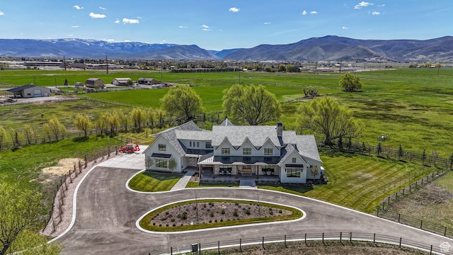 1685 W Midway Ln, Heber City, UT 84032 - drone / aerial view with a mountain view and a rural view